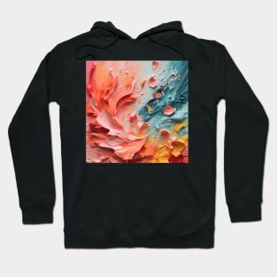 Abstract Strokes: Acrylic Brush Stripe Extravaganza Hoodie